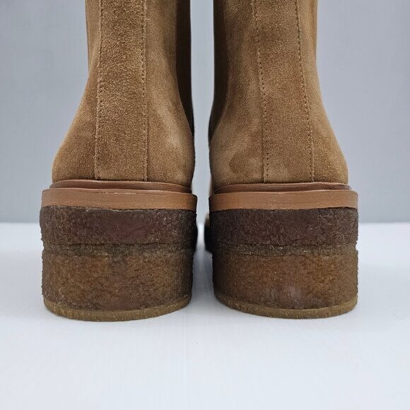Loeffler Randall Raquel Ankle Boot Womens 11 Brown Suede Pull On Chelsea Fall - Picture 9 of 15